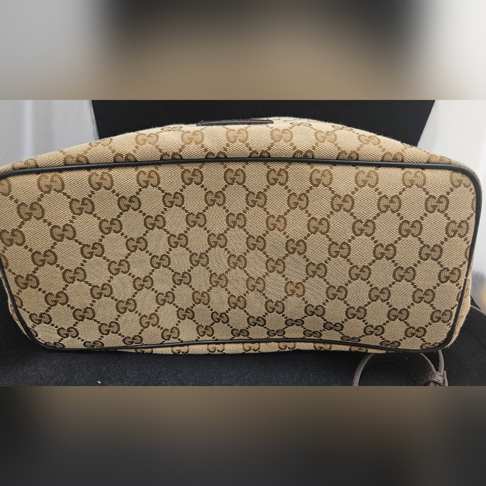 Gucci Brown Monogram Drawstring Backpack - image 4